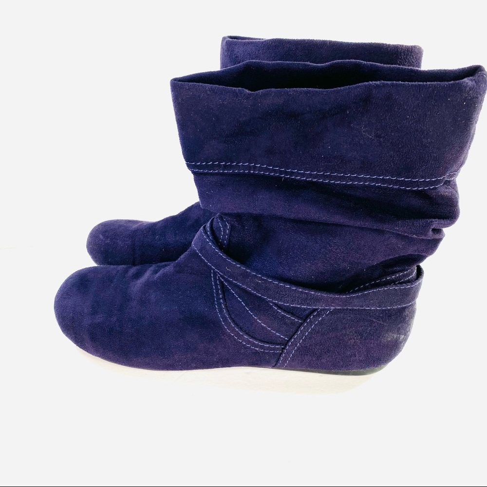 Lower East Side Purple 8.5 M Slouch Boots Flat